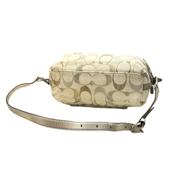 Coach Kristin Signature Dome Sequin Satchel Shoulder Bag #19338